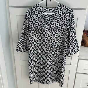 Buckhead Bettie Black and White Patterned Dress